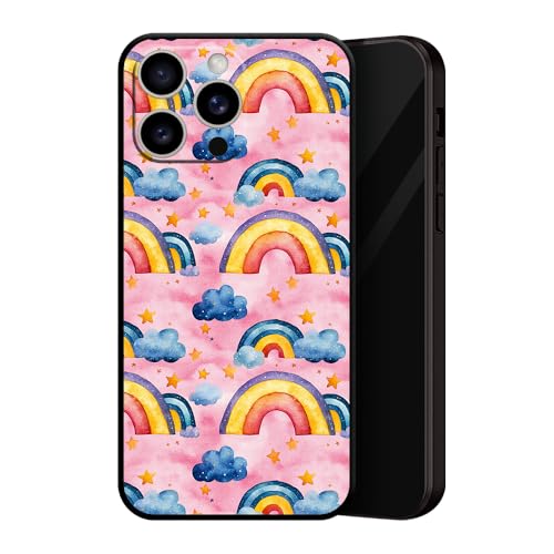 ZUGVJDX Cartoon Watercolor Painting Rainbow Aesthetic Case - Compatible with iPhone 7/8 - Durable Non-Slip TPU Rubber Shockproof Slim Case Black ZUGVJDX Cartoon Watercolor Painting Rainbow Aesthetic Case - Compatible with iPhone 7/8 - Durable Non-Slip TPU Rubber Shockproof Slim Case Black von ZUGVJDX