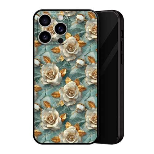 ZUGVJDX Compatible with iPhone 13 Pro Max Case Flowers on The Tiles, Soft Silicone TPU Cool Phone Case ZUGVJDX Compatible with iPhone 13 Pro Max Case Flowers on The Tiles, Soft Silicone TPU Cool Phone Case von ZUGVJDX