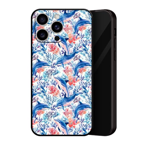 ZUGVJDX Marine Animals: Dolphins Phone Case - Black Premium Silicone TPU Manga Shell for iPhone XS Max ZUGVJDX Marine Animals: Dolphins Phone Case - Black Premium Silicone TPU Manga Shell for iPhone XS Max von ZUGVJDX