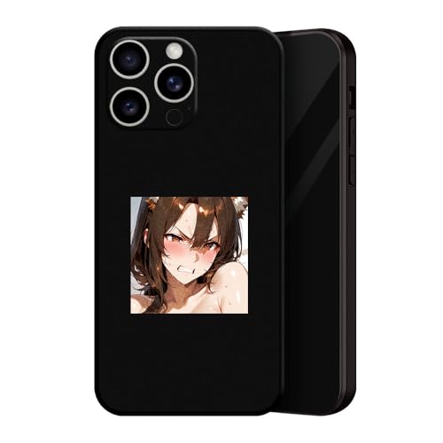 ZUGVJDX Personalisierte Handyhüllen Benutzerdefinierte Handyhülle mit Ecchi Girl Ahegaoface Hülle mit Musterdesign Kompatibel mit iPhone 16 15 14 13 12 11 XR X XS 8 7 Plus Mini Pro Max von ZUGVJDX