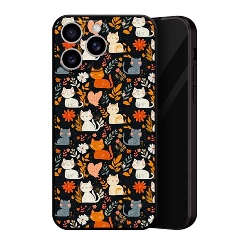 ZUGVJDX Silicone TPU Art Design Pattern Case, Cool Black Phone Cover, Customizable Cartoon Kittens and Plants Manga Art for iPhone 12 mini ZUGVJDX Silicone TPU Art Design Pattern Case, Cool Black Phone Cover, Customizable Cartoon Kittens and Plants Manga Art for iPhone 12 mini von ZUGVJDX