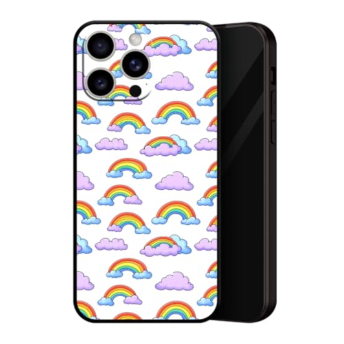 ZUGVJDX Soft Full Body Protective Black Shockproof TPU Cartoon Rainbow Pattern Matte Cover Phone Case ZUGVJDX Soft Full Body Protective Black Shockproof TPU Cartoon Rainbow Pattern Matte Cover Phone Case von ZUGVJDX