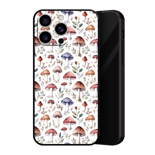 ZUGVJDX Soft Full Body Protective Black Shockproof TPU Matte Cover Phone Case for iPhone 16 Pro,Mushroom Plants Case ZUGVJDX Soft Full Body Protective Black Shockproof TPU Matte Cover Phone Case for iPhone 16 Pro,Mushroom Plants Case von ZUGVJDX