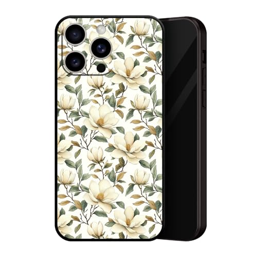 ZUGVJDX White Flower Art Painting Phone Case for iPhone 13 Pro - Art Design Pattern-Style Character Design, Non-Yellowing Matte Black Cover ZUGVJDX White Flower Art Painting Phone Case for iPhone 13 Pro - Art Design Pattern-Style Character Design, Non-Yellowing Matte Black Cover von ZUGVJDX