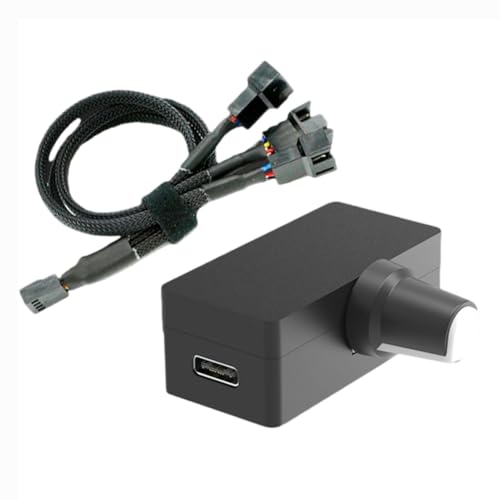 ZUHEGELA PWM Geschwindigkeitsregler 4Pin PWM Lüftersteuerung PWM-Steuerung USB Type-C Stromversorgung DIY Wasserkühlungsoption, Einfach zu Bedienen Feine Verarbeitung A von ZUHEGELA
