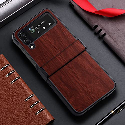 für Samsung Z Flip 4 Flip4 Bamboo Grain Leder faltbar für Samsung Z Flip 4 Flip 4 Z Flip 4 Hülle, BR, für Galaxy Z Flip4 für Samsung Z Flip 4 Flip4 Bamboo Grain Leder faltbar für Samsung Z Flip 4 Flip 4 Z Flip 4 Hülle, BR, für Galaxy Z Flip4 von JHFER
