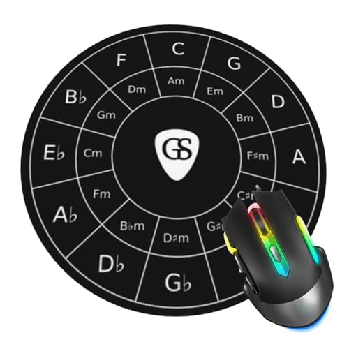Circle of Fifths for Musicians Mouse Pad, Music Mouse Pads for Desk, Stitched Edge Mousepad with Non-Slip Rubber Base, Gaming Mouse Pad for Computer Laptop Home Office Circle of Fifths for Musicians Mouse Pad, Music Mouse Pads for Desk, Stitched Edge Mousepad with Non-Slip Rubber Base, Gaming Mouse Pad for Computer Laptop Home Office von ZUIDSYI