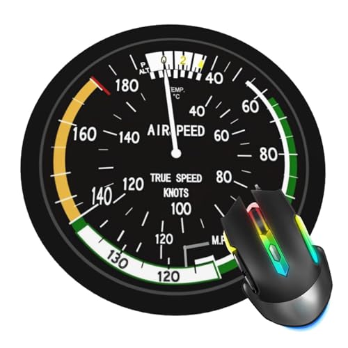 Mauspad, Flugzeug, Tacho, Pilotflug, Mauspads für Schreibtisch, genähter Rand, Mauspad mit rutschfester Gummiunterseite, Gaming-Mauspad für Computer, Laptop, Heimbüro Mauspad, Flugzeug, Tacho, Pilotflug, Mauspads für Schreibtisch, genähter Rand, Mauspad mit rutschfester Gummiunterseite, Gaming-Mauspad für Computer, Laptop, Heimbüro von ZUIDSYI