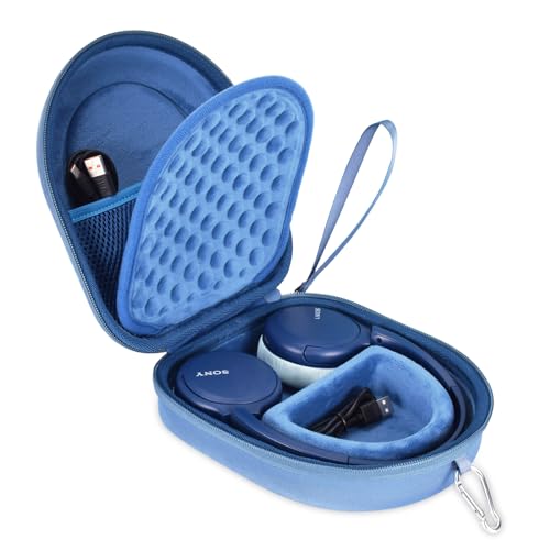 EVA-Hartschale für Sony WH-CH510 WH-CH520, JBL Tune 510BT 500BT Live400BT kabellose Kopfhörer, Premium-Reise-Schutz-Tragetasche für Edifier W820NB Plus (blau) von ZUJFPL