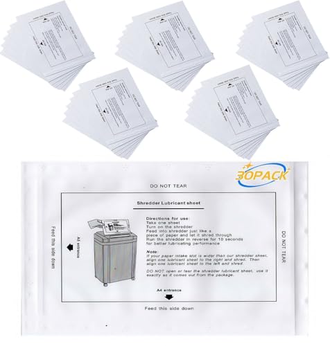 Ölpapier für Aktenvernichter (6) von ZUMVIVIN