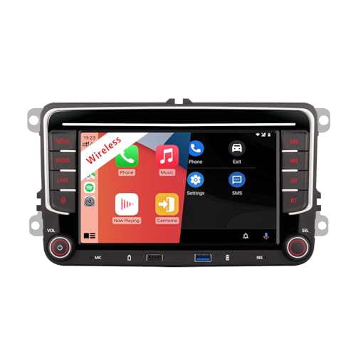 Car Audio für VW System Upgrade OEM Hi-Fi Sound Qualität | BT 5.0 mit Wireless Carplay Andriod Auto DSP Autoradio System Smart Sound Adjustment | Plug-and-Play für VW Golf 5 6 /Passat/Caddy Car Audio für VW System Upgrade OEM Hi-Fi Sound Qualität | BT 5.0 mit Wireless Carplay Andriod Auto DSP Autoradio System Smart Sound Adjustment | Plug-and-Play für VW Golf 5 6 /Passat/Caddy von ZUNDION