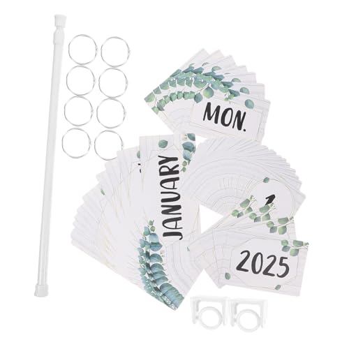 ZUNOXAZ 1 Satz Flip-Kalender deko Klassenzimmer müssen haben Kleinkinderkalender lernen für zu Hause Monatskalender zum Aufhängen Frühlings-Schwarzes Brett Kalender-Pinnwand Metall von ZUNOXAZ