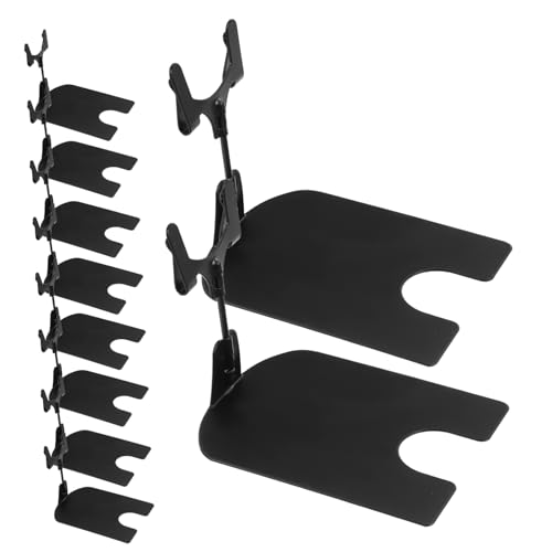 ZUNOXAZ 10Stücke Schwarze Preisschildhalter mit Clip Stabiler Werbe Displayclip für Zylindrische Objekte Regale und Trennwände aus Rostfreiem Langlebig und Leicht Vielseitige von ZUNOXAZ