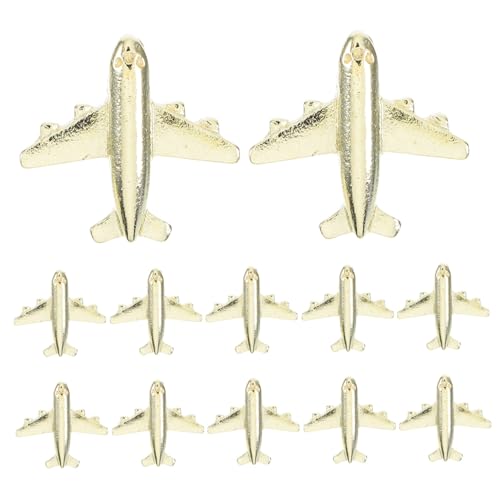 ZUNOXAZ 12 Stück Reißzwecken Aus Metall Mit Flugzeug Muster Reißzwecken Reisekarten Reißzwecken Flugzeug Reißzwecken Karten Reißzwecken Für Reisekarten Weihnachts Reißzwecken Runde von ZUNOXAZ