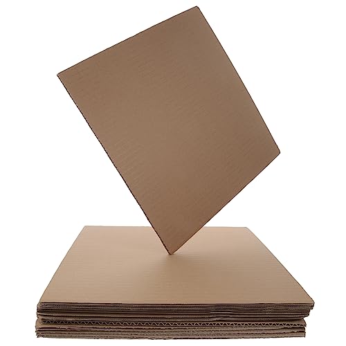 ZUNOXAZ 12Stücke Dicker Wellkarton für DIY Projekte Stabil und Vielseitig Einsetzbar Bastelpapier Verpackungsmaterial für Handwerk von ZUNOXAZ
