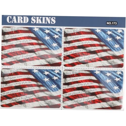 ZUNOXAZ 1Satz Kreditkarten Skin Aufkleber aus PVC für Debitkarten Bankkarten und Schlüsselkarten Abnehmbar Designs für Optimalen Schutz und Personalisierung von ZUNOXAZ
