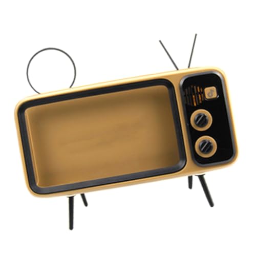 ZUNOXAZ 1Stück Retro Tv Mobiltelefonhalter mit Lautsprecher Kaffeefarbener Handyständer für Desktop Dekoration Multifunktional Praktisch für Wohnzimmer Nützliches ZUNOXAZ 1Stück Retro Tv Mobiltelefonhalter mit Lautsprecher Kaffeefarbener Handyständer für Desktop Dekoration Multifunktional Praktisch für Wohnzimmer Nützliches von ZUNOXAZ