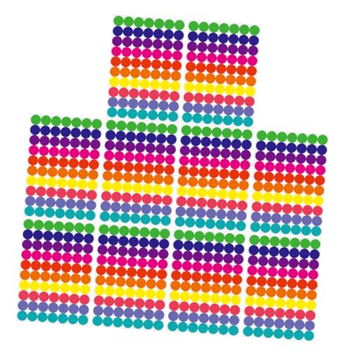 ZUNOXAZ 20 Blatt Punktaufkleber Etikettenaufkleber runde Aufkleber Kleine Kreisaufkleber runde bedruckbare Aufkleberetiketten Paketsiegelaufkleber Aufkleber aus beschichtetem Papier von ZUNOXAZ