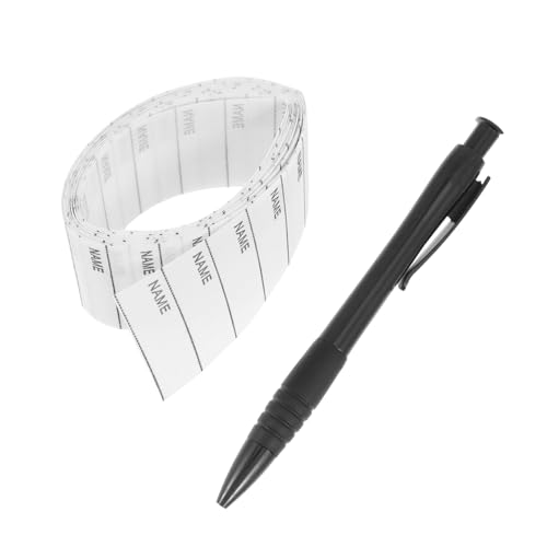 ZUNOXAZ 200Stücke Waschbare Namensetiketten für Kleidung mit Stift Bügeletiketten für Neugeborene Erwachsene und Fabriken Langlebig von ZUNOXAZ