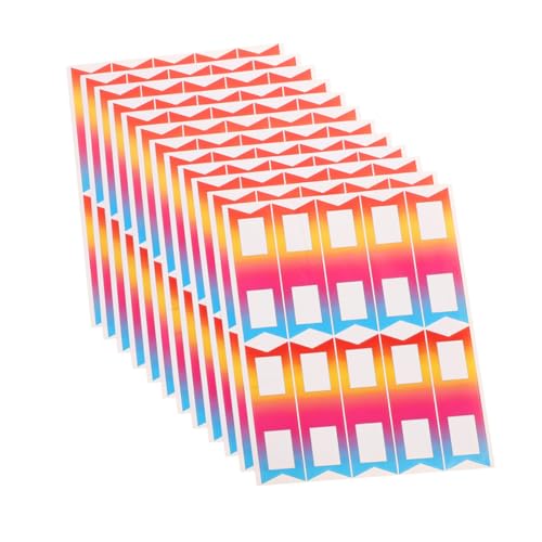 ZUNOXAZ 24 Blatt Bleistift etiketten aufkleber Autowartungsaufkleber zerbrechliches Klebeband für den Versand Etiketten für Kaffeesirup Etikettorganisator entfernbares Etikett Papier von ZUNOXAZ