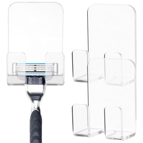 ZUNOXAZ 3Stücke Wandhaken für Badezimmer Transparente Aufbewahrung für Rasierer Handtücher Mehr Einfache ohne Bohren Platzsparend Stylisch ZUNOXAZ 3Stücke Wandhaken für Badezimmer Transparente Aufbewahrung für Rasierer Handtücher Mehr Einfache ohne Bohren Platzsparend Stylisch von ZUNOXAZ