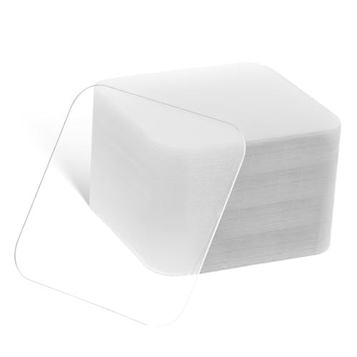 ZUNOXAZ 40 Stück Transparentes doppelseitiges Klebeband Wandmontageband Wandkleber Befestigungsquadrate Doppelseitiges Klebeband für Wände Posterspachtel für Wände ohne Beschädigung PVC von ZUNOXAZ