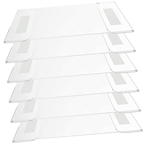 ZUNOXAZ 6Stücke Acryl Preisschildhalter Transparentes Display für Menüs Preisschilder Tischdeko und Werbeaufsteller für Restaurants Hotels und Events von ZUNOXAZ