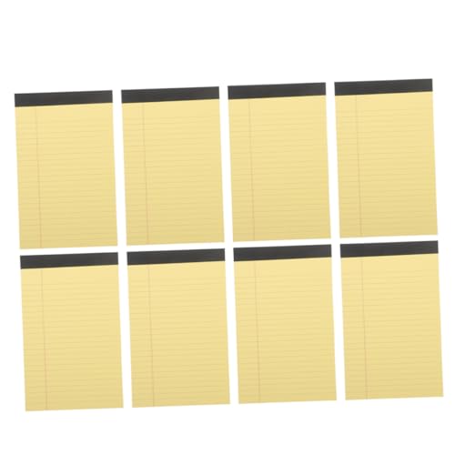 ZUNOXAZ 8 Notizbuch Kleiner Notizblock Pads Notizbücher Täglicher Notizblock Für Den Schreibtisch Notizbilder Planer-notizblock Zum Abreißen Täglicher Planer Papier Yellow von ZUNOXAZ