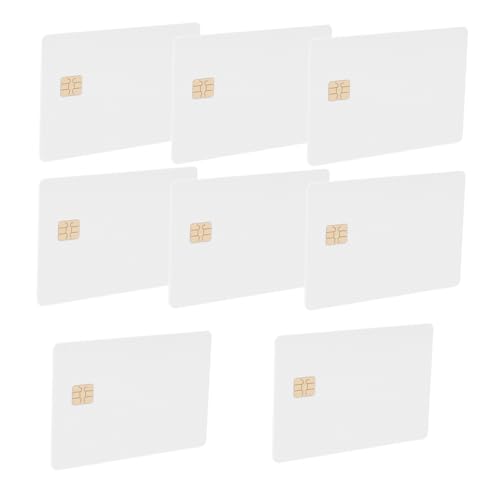 ZUNOXAZ 8Stücke Leere PVC Karten für Sublimationsdruck Weiße Visitenkarten mit Ic Chip Langlebig und Vielseitig Einsetzbar für Ausweise Zugangskarten und Mitgliedskarten von ZUNOXAZ