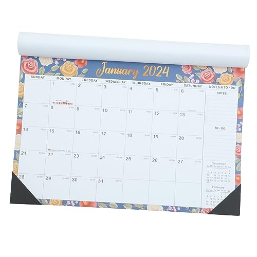 ZUNOXAZ Haushaltsplanungs Hängekalender Täglicher Wandkalender mit Monatsübersicht und Leicht für Büro und Zuhause zur Organisation Aufgaben von ZUNOXAZ