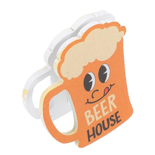 ZUNOXAZ Nachrichtenkasten Aus Holz Bildhalterclips Schreibtischschmuck Nachrichtenhalter Aus Holz Nennenkartenhalter Memo-ordner Sitzkarteninhaber Sitznummerhalter Cartoon-memo-clip Orange von ZUNOXAZ