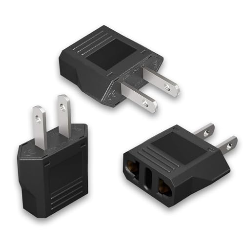 ZUOQIANG 3 Stück Reiseadapter USA, Reisestecker USA, Adapter USA DAeutschland Stecker, US/China/Japan/Kanada/Mexiko Universaladapter von ZUOQIANG