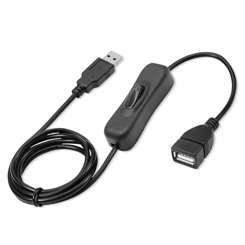 ZUOQIANG USB Kabel mit schalter, Verlängerungskabel mit Schalter 1 M,USB Schalter on off, USB Schalter für Fahrrekorder LED Streifen Tastatur usw von ZUOQIANG