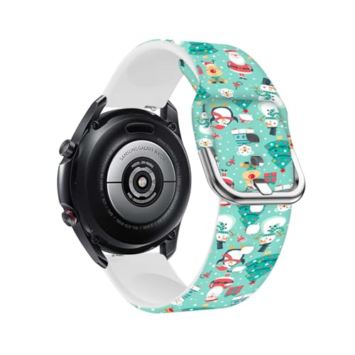 Weihnachten Armband für Samsung Galaxy Watch 5 Pro 45mm/Galaxy Watch 5 40mm 44mm Armband, Weihnachten Weiche Silikon Armbänder Sport Ersatzband Kompatible für Samsung Galaxy Watch 5 Pro 45mm (I) von ZUREGO