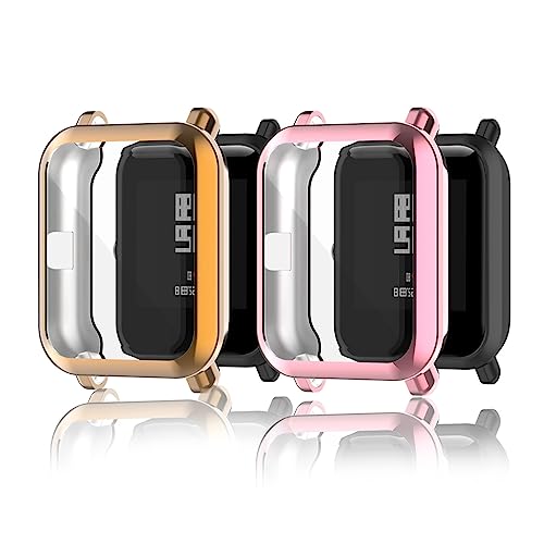 ZUREGO 2 Stück Hülle für Amazfit GTS 2 Mini Schutzhülle Weich Silikonhülle Abdeckung Stoßfest Schutz Tasche Kompatibel mit Amazfit GTS 2 Mini (2PCS-C) von ZUREGO