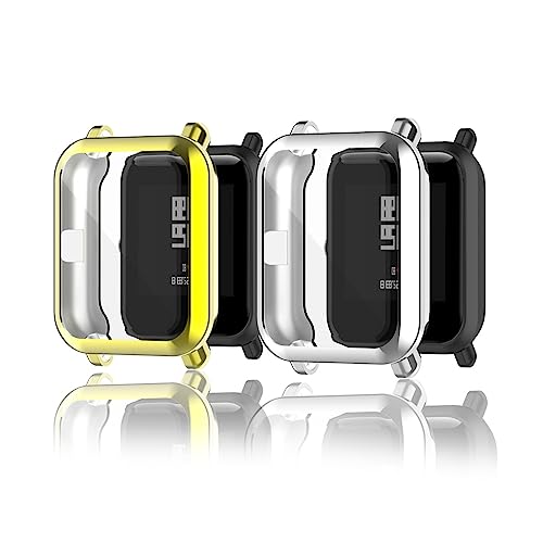 ZUREGO 2 Stück Hülle für Amazfit GTS 2 Mini Schutzhülle Weich Silikonhülle Abdeckung Stoßfest Schutz Tasche Kompatibel mit Amazfit GTS 2 Mini (2PCS-D) von ZUREGO