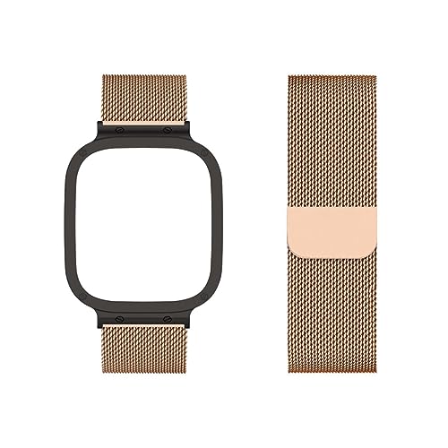 ZUREGO Gradient Armband Kompatibel mit Xiaomi Redmi Watch 3 Armband, Xiaomi Redmi Watch 3 Armband Gradient Metal Mesh Edelstahl Damen Herren Armband mit Gradient Magnet für Xiaomi Redmi Watch 3 (2) von ZUREGO