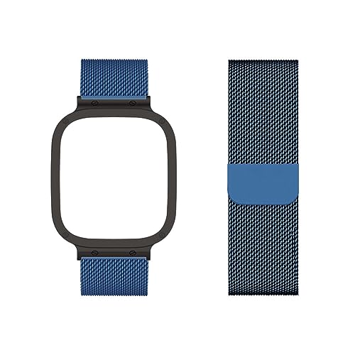 ZUREGO Gradient Armband Kompatibel mit Xiaomi Redmi Watch 3 Armband, Xiaomi Redmi Watch 3 Armband Gradient Metal Mesh Edelstahl Damen Herren Armband mit Gradient Magnet für Xiaomi Redmi Watch 3 (20) von ZUREGO