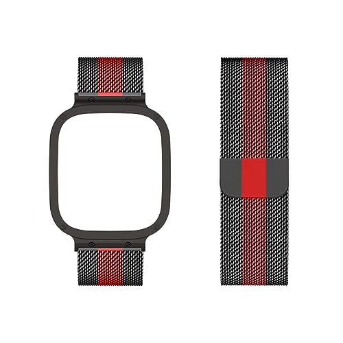 ZUREGO Gradient Armband Kompatibel mit Xiaomi Redmi Watch 3 Armband, Xiaomi Redmi Watch 3 Armband Gradient Metal Mesh Edelstahl Damen Herren Armband mit Gradient Magnet für Xiaomi Redmi Watch 3 (8) von ZUREGO