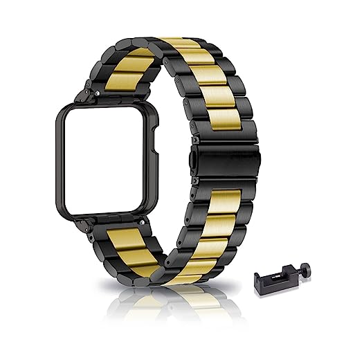 ZUREGO Metall Armband Für Xiaomi Redmi Watch 2 Lite Armband Metall Frauen Männer, Metallarmband Edelstahl für Männer Kompatibel mit Xiaomi Redmi Watch 2 Lite (L) von ZUREGO