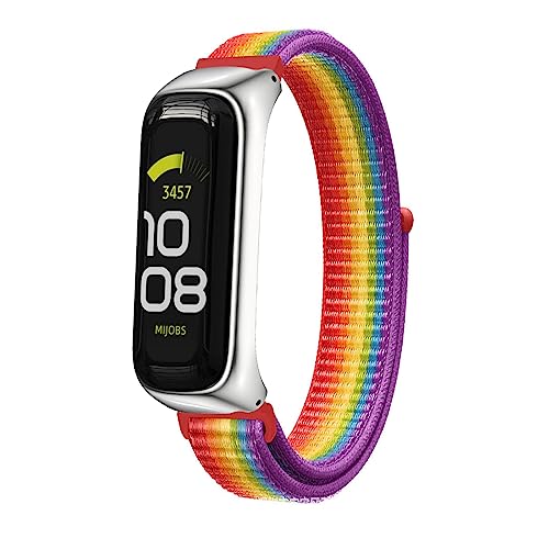 ZUREGO Nylon Solo Loop Armband für Samsung Galaxy Fit 2, Galaxy Fit 2 Nylon Armbänder Uhrenarmband Sport Ersatzband Kompatibel mit Samsung Fit 2 Armband (9) von ZUREGO