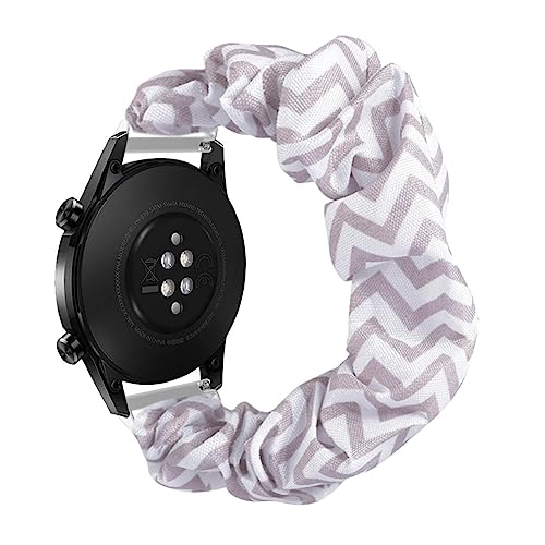 ZUREGO Scrunchie Elastisches Armband für Huawei Watch Fit 2 Armband, Scrunchie Armband Elastic Watch Band Damen Mädchen bedrucktes Stoffarmband Kompatibel mit Huawei Watch Fit 2 (F) von ZUREGO