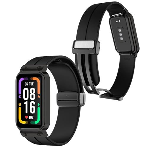 ZUREGO Sport Armband für Xiaomi Redmi Smart Band Pro Armband, Weiche Silikon Armbänder Ersatzband mit Magnet Kompatibel mit Xiaomi Redmi Smart Band Pro (E) von ZUREGO