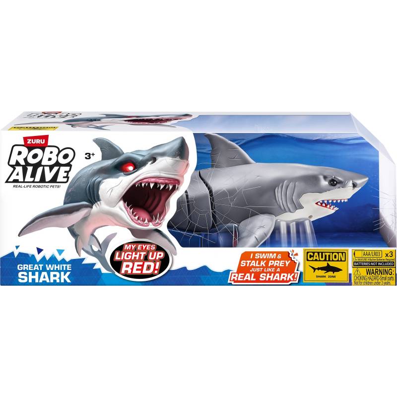 Robo Alive - Weißer Hai, Spielfigur von ZURU