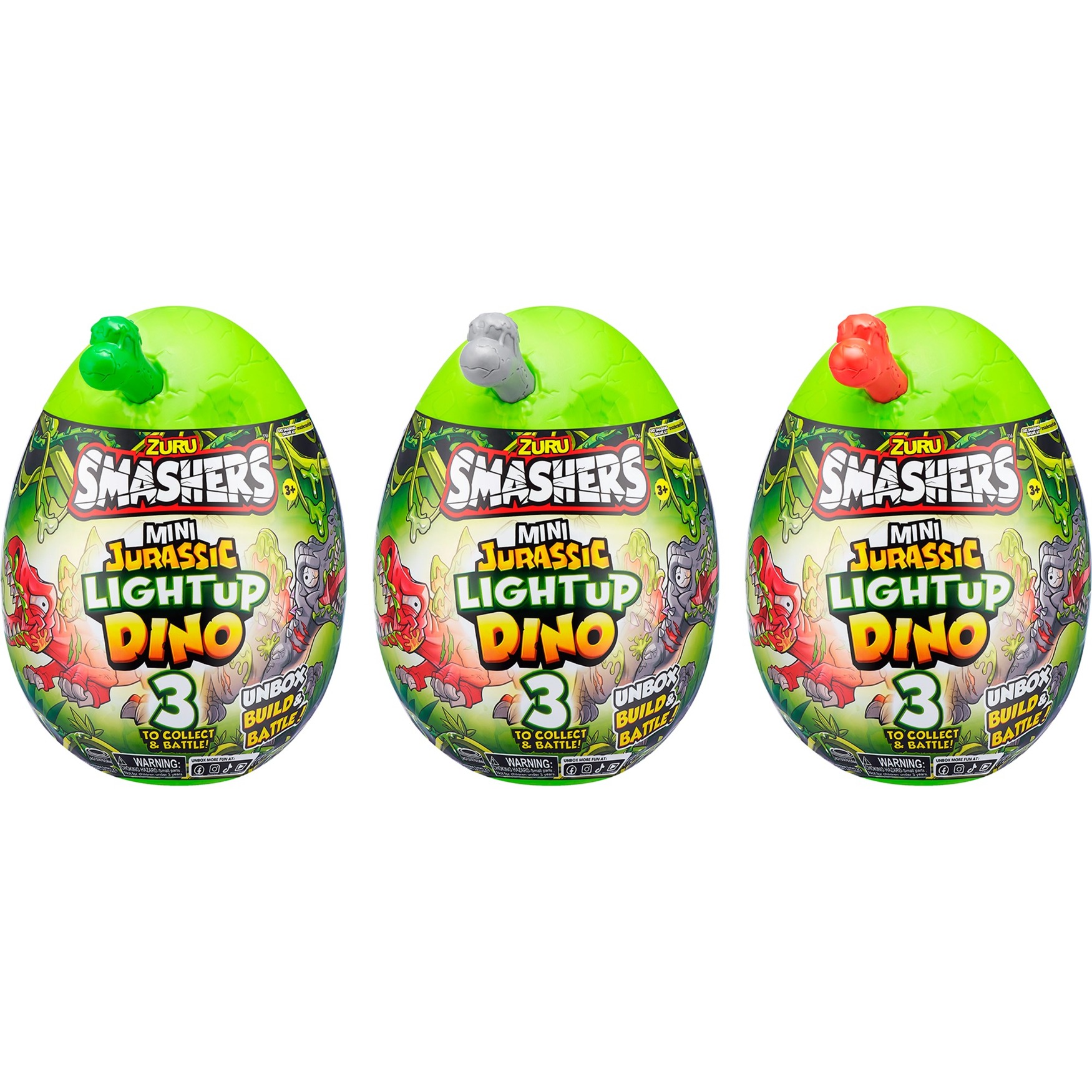 Smashers - Jurassic Light Up Dino Ei Mini Serie 1, Spielfigur Smashers - Jurassic Light Up Dino Ei Mini Serie 1, Spielfigur von ZURU