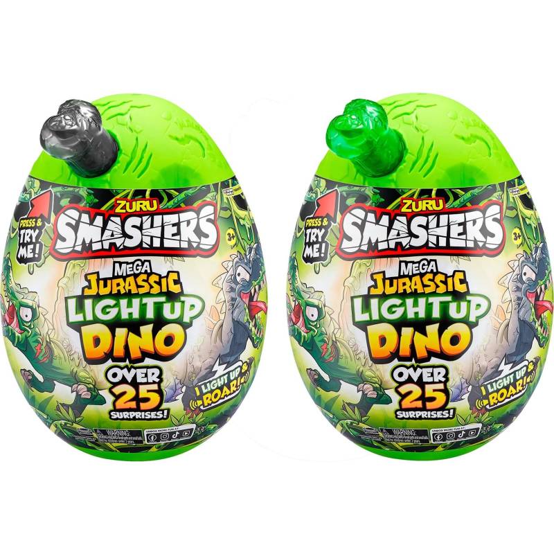 Smashers - Jurassic Light Up Dino Ei Serie 1, Spielfigur von ZURU