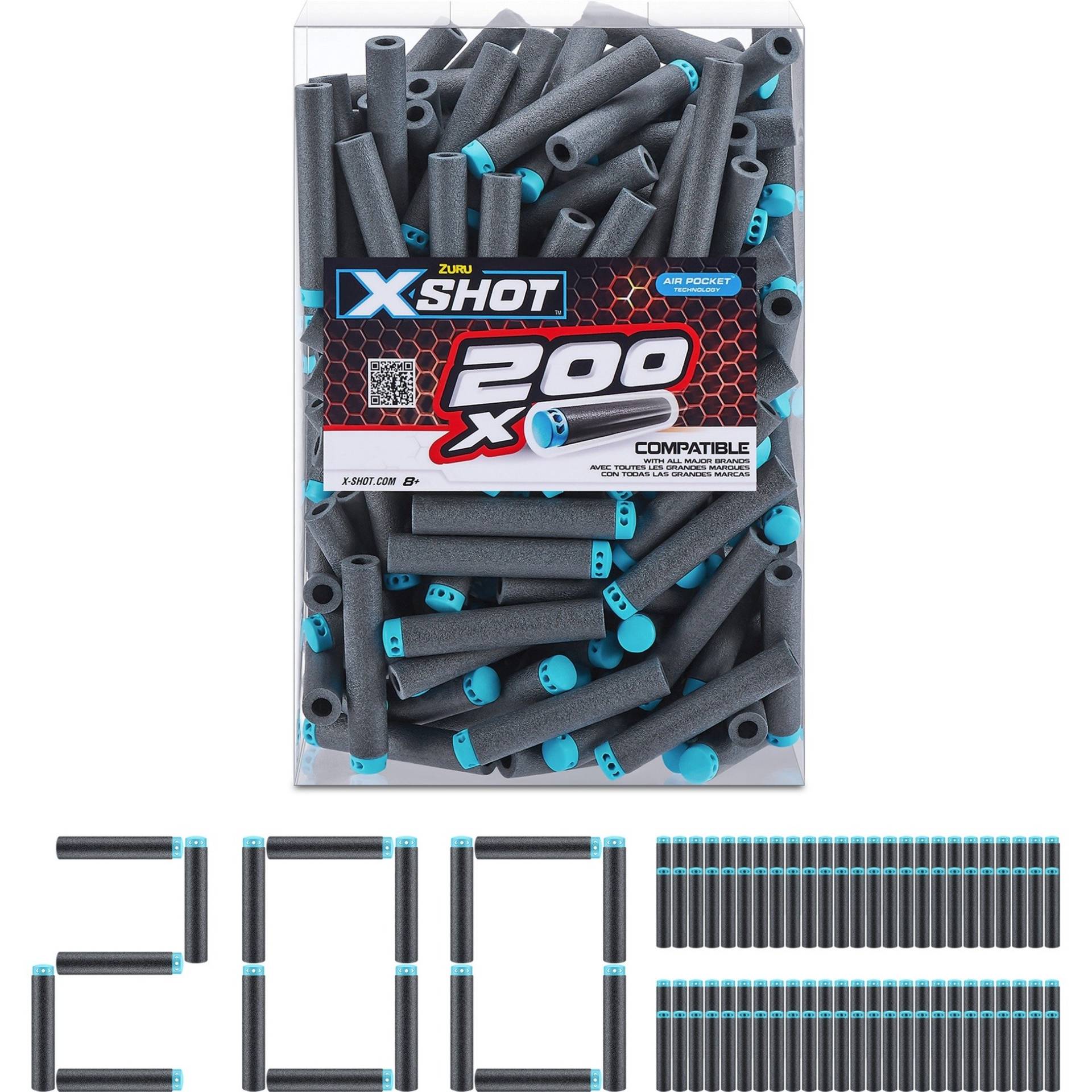 XSHOT200er-Pack Refill Darts, Dartblaster XSHOT200er-Pack Refill Darts, Dartblaster von ZURU