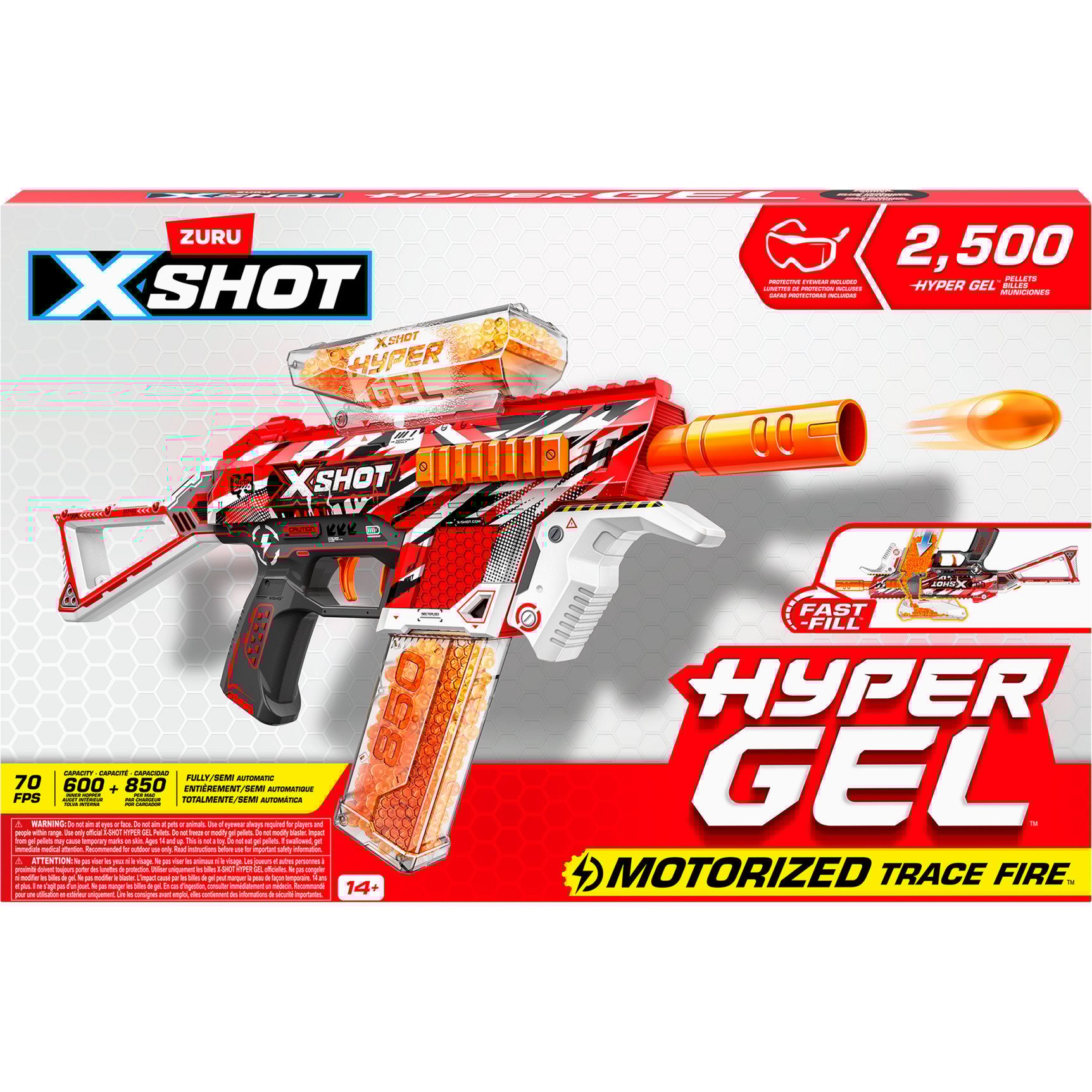 XSHOT - Hyper-Gel Blaster Trace Fire, Gel-Blaster XSHOT - Hyper-Gel Blaster Trace Fire, Gel-Blaster von ZURU