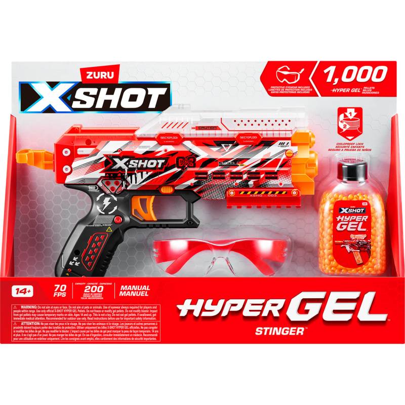 XSHOT - Hyper Gel Stinger Blaster, Gel-Blaster von ZURU