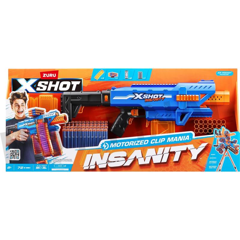 XSHOT Insanity Clip Mania, Dartblaster von ZURU
